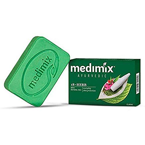 Medimix Herbal Handmade Ayurvédico Classic 18 Sabão de ervas para pacote de pele saudável e transparente