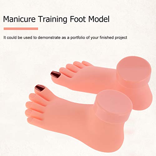 Solustre Nail Art Practice Soft Foot Modelo Nail Art PRÁTICA DIREITA MODELO DE MANICURA MANICURE