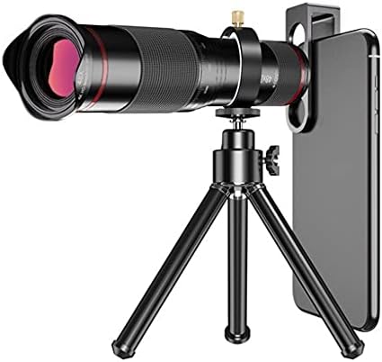 Sdgh 48x telescópio óptico lente telefoto clipe para câmera de celular móvel com tripé selfie