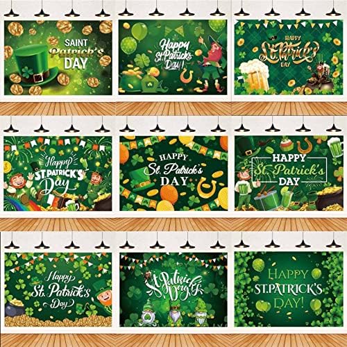 Spring Bokeh Lecunes Lucky Green Photography Background for Children Family Irish Festival Celebration Party