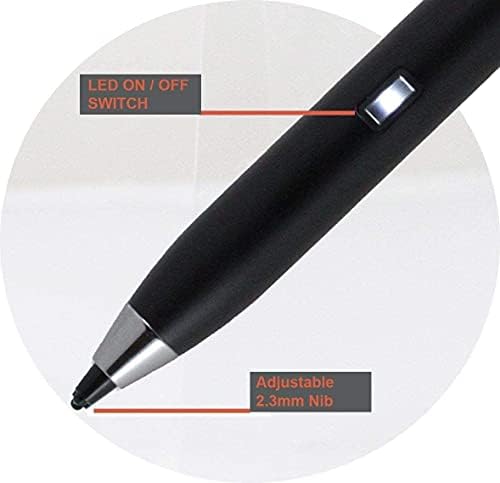 Caneta de caneta ativa digital de ponto fino de broonel - compatível com o comprimido OUZRS 10.1