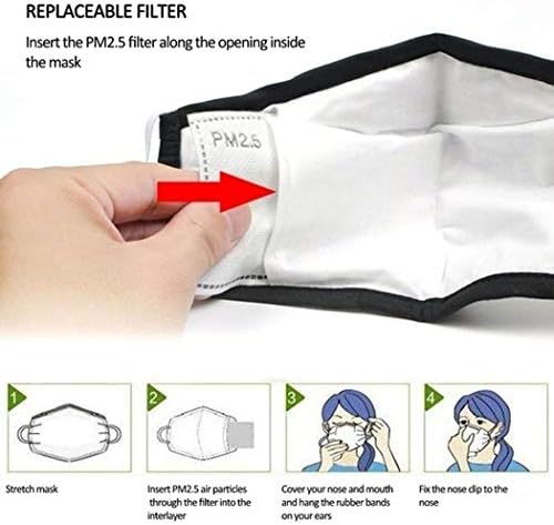 2 pacote de pacote azul face madks conforto algodão reutilizável cofre c-over respirável proteção pano