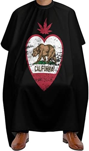 California urso maconha corporto de coração barbeiro capa profissional corte de avental cabeleireiro capa