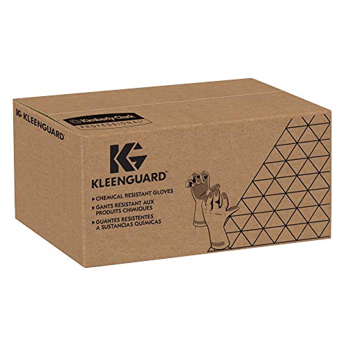 Kleenguard G80 Luvas resistentes a produtos químicos de nitrila, verde, médio, 13 ”de comprimento, 15