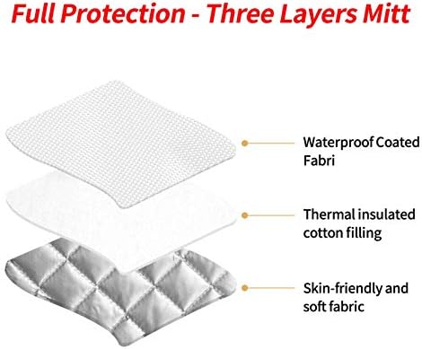 Tecido cinza de guingão que os suportes de panela sem costura para o calor resistente ao calor resistente ao calor