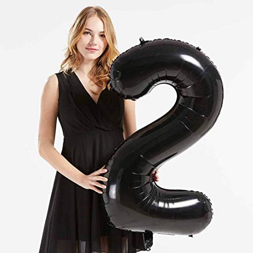 40 polegadas preto 21 21 helium jumbo número digital balões, decoração de 21º aniversário para meninas