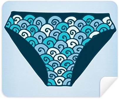Blue Swimng Trunks Ilustração Padrão de limpeza de pano de pano limpador 2pcs Camurça tecido