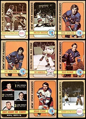 1972-73 Topps New York Rangers Perto da equipe definida New York Rangers - Hockey VG Rangers - Hóquei