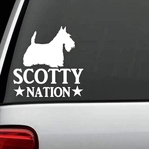 Decalques de bluegrass B1097 Scotty Nation Scottish Terrier Love Decal