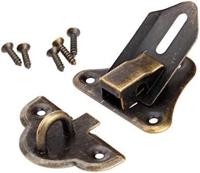 Segurança Hasp Lock 1pc 48x35mm Antigo Bronze Metal Lock Box Caixa Caixa Casa