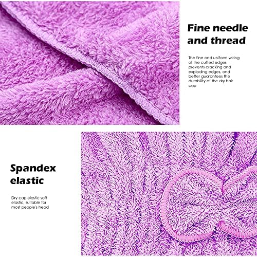 Microfiber Hair Toard Wrap for Women - Extrame Soft e Ultra absorvente, lã de coral lã rápida tampas