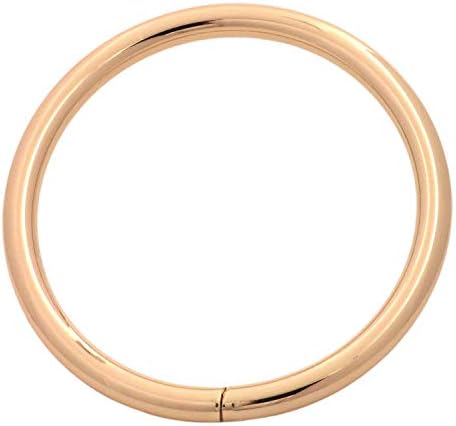 Tianbang Light Gold 2 Diâmetro interno o Ring Non Solded Pack de 5
