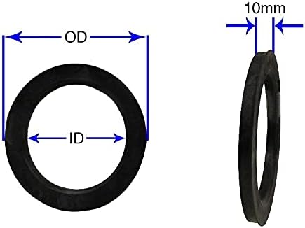 Acessórios para rodas Conjunto de peças de 4 anel centrado no cubo 78mm Bore OD para 70,3 mm ID do cubo, policarbonato