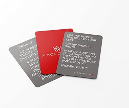 Black de propriedade | Black Movie & TV Show Curtia Drinking Card Game Bundle Pack | 6 filmes e 6 programas de