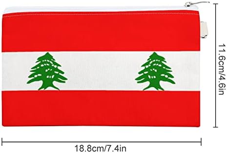 Bolsa de bandeira da bandeira libanesa bolsa de bolsa de moeda engraçada bolsa de maquiagem para organizador