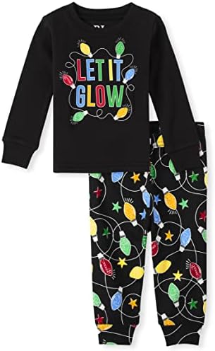 Os conjuntos de pijamas de férias de Natal para a Família Infantil de Place, que se encaixam