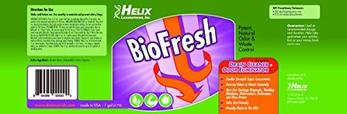 Biofresh - limpador de drenagem enzimática e eliminador de odor. Desodoriza e desobstruna descartes fedorentos