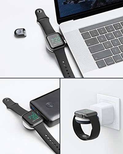 Carregador magnético portátil Anker, carregador sem fio para a Apple Watch com o conector USB C, [MFI certificado]