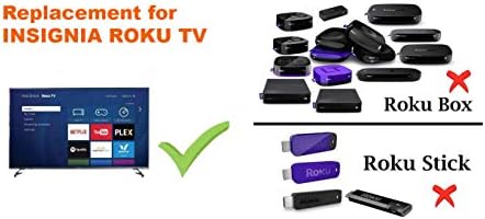 Controle remoto universal compatível com todas as insígnias Roku TV
