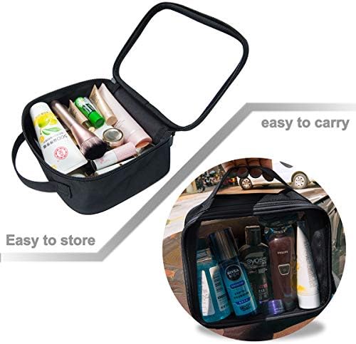 Bolsa de higiene pessoal aprovada por Anrui TSA com alça, líquidos de viagem transparente de