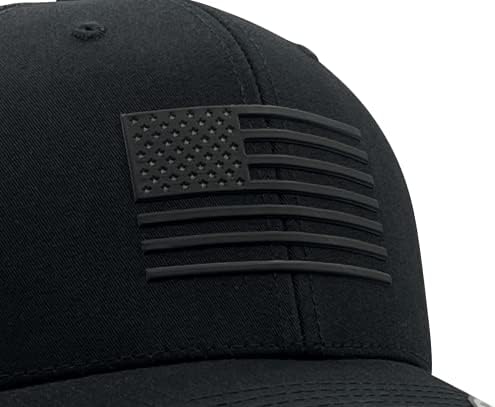 The Pride Us Flag Hat Hat Premium 3D Patch Snapback Baseball Cap for Men Mulheres: Decorado nos EUA Black
