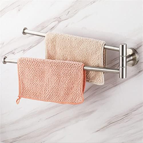 Towel de cabeceira giratória, barra de toalha giratória montada na parede, toalheiro de balanço, canteiro