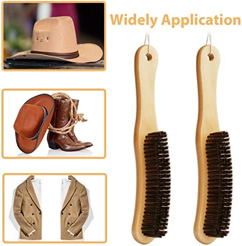 2 Pacote de chapéu de embalagem Capéu de cowboy pincel de cowboy limpeza pincel de feltro pincel
