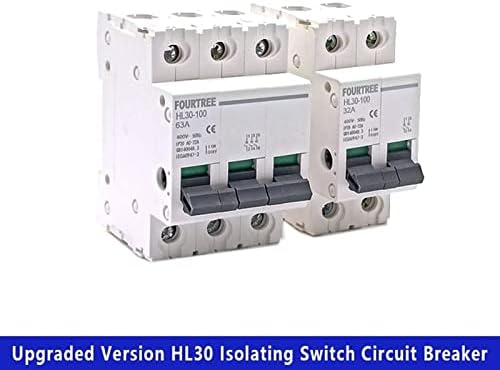 1PCS Switch principal HL30 Isolador do disjuntor Função da família Isolador Isolador 1p 2p 3p 4p