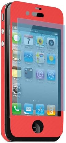 Apple iPhone 4 / 4S Universal Carbn The Works Protetor de tela, vermelho