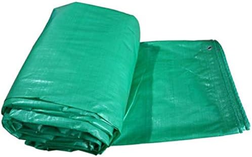 Yqjymfz madrela pesada lona de lona 150g/m² PE Tarpaulina folha de lona verde à prova d'água mais resistente