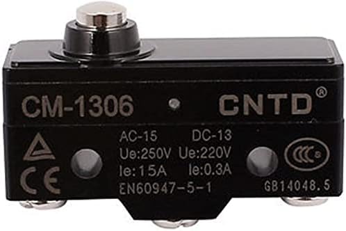 AHLOKI interruptores micro -switches cm1306 redondo push punger 3 parafuso terminal de parafuso Atuador micro