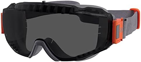 Ergodyne Skullerz Modi Proteção OTG Goggle de segurança, ventilação indireta, anti nevoeiro, resistente