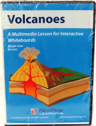CD-ROM de um usuário único: lição multimídia para quadros brancos interativos, vulcões,