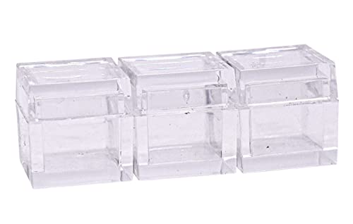 Bandeja de caixa acrílica de 1pc para cubos de 10mm de 0,39 elementos de elementos cáteres de tabela periódica