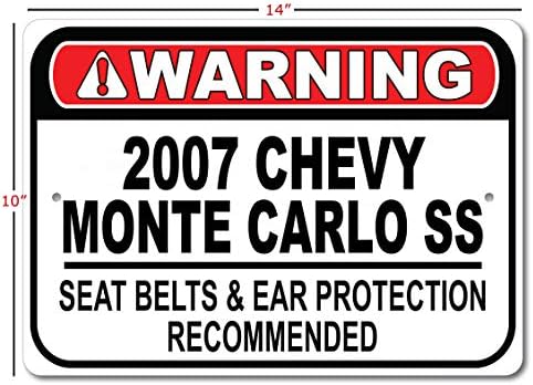 2007 07 Chevy Monte Carlo SS Celro de segurança Recomendado Sinal rápido do carro, sinal de garagem