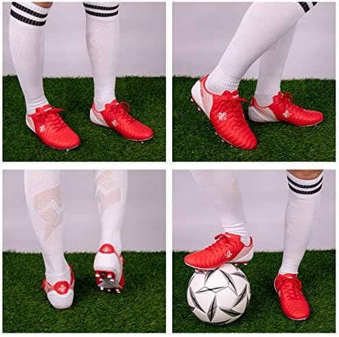 Sapatos de futebol Saekeke Kids Boys FG Cleats/TF Treinamento Profissional Sapatos de Futebol