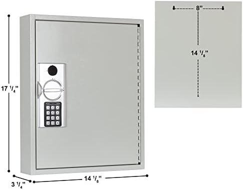 Durabox 110 Keys Steel Gabinet seguro com trava digital - Caixa de armazenamento de chave de