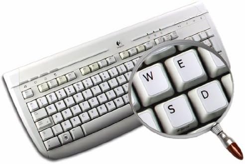 Inglesa nos rótulos de teclado não transparentes dos EUA