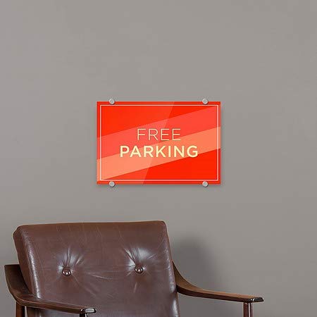 CGSignLab | Sinal de acrílico premium de estacionamento gratuito -Modern Premium | 18 x12