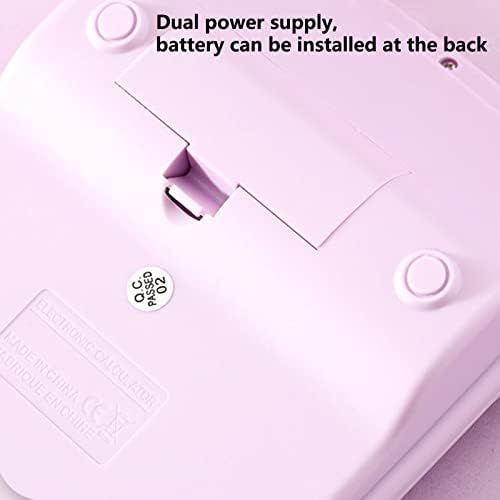 Calculadora de escritório akomatial calculadora dupla calculadora portátil anti-deslizamento de suprimentos escolares roxos