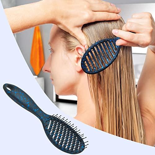 Pacote Ranp 2 Curvou e ventilou a escova de cabelo profissional para cabelos longos, grossos, finos, encaracolados