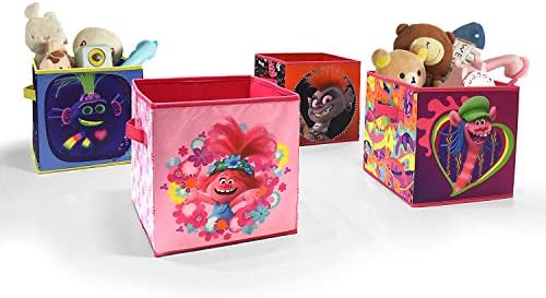 Ideia Nuova DreamWorks Trolls 4 Pack Pack Storage Cube Set