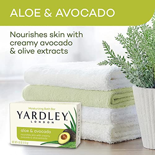 Barra de banho de abacate de Aloe de Yardley 4oz 2 pacote