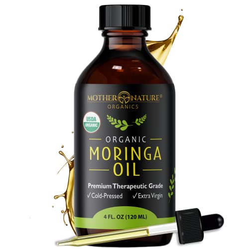 Óleo de Moringa Certificado Organic Certified Cold Pressed, de óleo portador puro para cabelos,