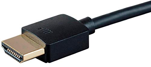 Monoprice 134203 Cabo HDMI Premium certificado - 3 pés - preto 4k@60Hz HDR 18GBPS 36AWG YUV 4: 4: 4 - Ultra