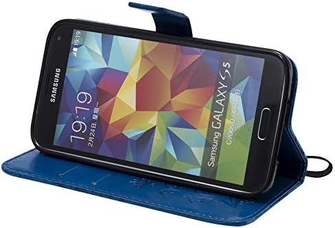 ISADENSER Compatível com a caixa de borboleta da caixa Samsung S5 Galaxy S5 Butterfly [Flip de