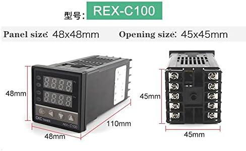 REX -C100 Digital PID Intelligent Temperature Controller Universal/K Tipo REX C100 Termostato