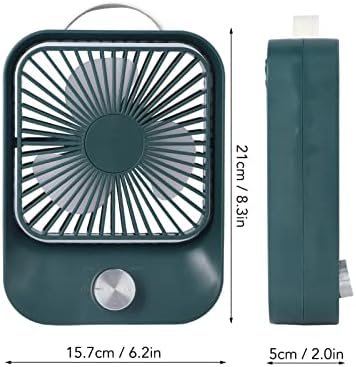 Ventilador de desktop USB dauerhaft, ventilador de resfriamento portátil de 60 graus portátil de alta velocidade
