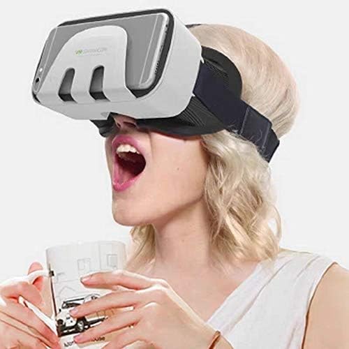 Fone de ouvido em VR para celular, óculos de VR leves ajustáveis ​​universais sem fone de ouvido para jogos