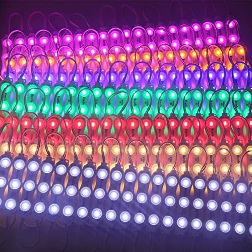 Rextin Super Bright 200pcs 3 Módulos LEDs Luzes de Fantas de Fantas Aqueça Branca 5630 5730 SMD Decorativa à prova
